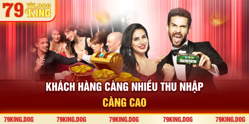 Khách hàng càng nhiều, thu nhập càng cao